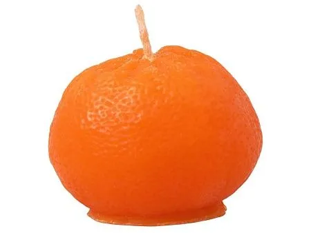 Набор свечей Мандарины в сетке, без аромата