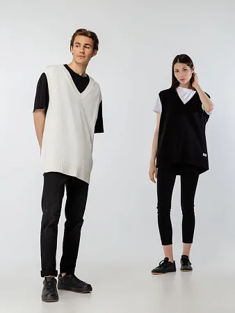 Жилет оверсайз унисекс Tad в сумке, красный