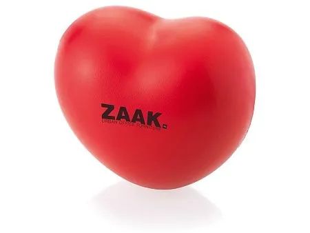 Антистресс в форме сердца темно красный