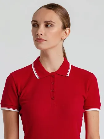 Рубашка поло женская Practice Women 270, белая с темно-синим