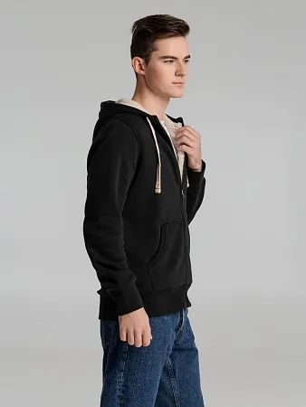 Толстовка унисекс на молнии SHERPA 280, черная