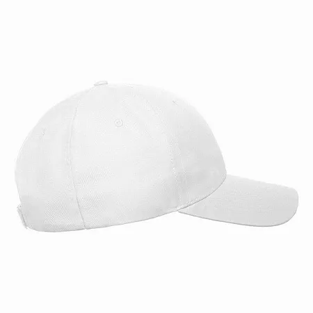 Бейсболка RECY SIX, белый, 6 клиньев, 100 % переработанный полиэстер, липучка