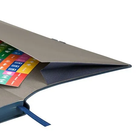 Ежедневник Portobello Trend, In Velour, недатированный, синий