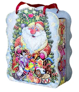 №7 КОРОБКА ЕЛОЧКА 1500 грамм новогодний подарок классический