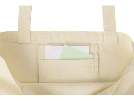 Сумка Levy хлопковая с широким дном, 240 г/м2