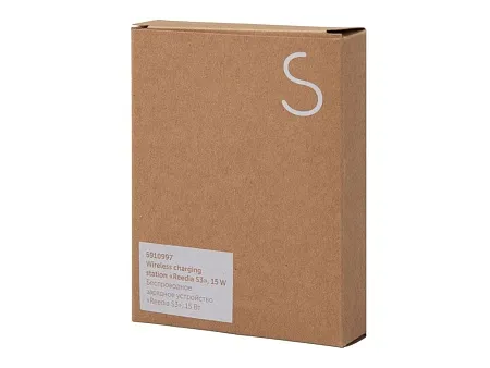 Беспроводное зарядное устройство с подсветкой лого Reedia S3, 15 Вт