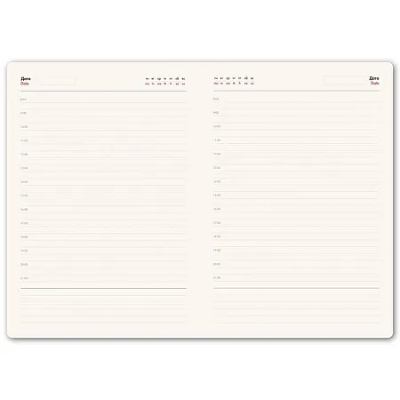 Ежедневник недатированный Montrose, А5, бирюзовый, кремовый блок, графитовый срез