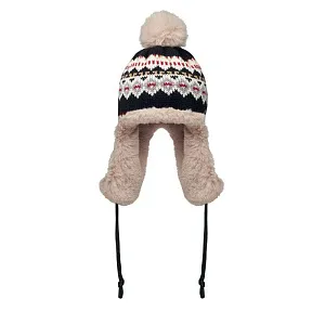 Knitted beanie with ear flap