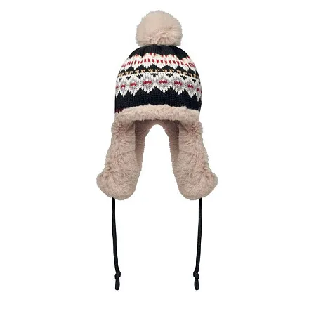 Knitted beanie with ear flap