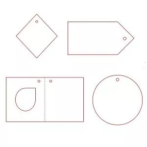 Этикетка бумажная на заказ Paper, M