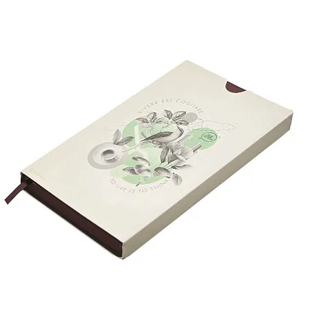 Бизнес-блокнот "LADY", формат А5, бордовый, блок в клетку