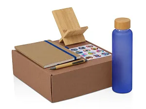 Набор Wooden с бутылкой, блокнотом, ручкой и подставкой для телефона 