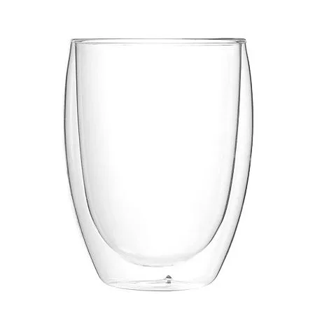 Стакан стеклянный "Lotos" с двойными стенками и крышкой, серый