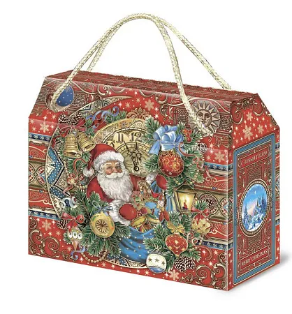 №6 ЧЕМОДАНЧИК СТАРИННЫЕ ЧАСЫ 1000 грамм новогодний подарок классический