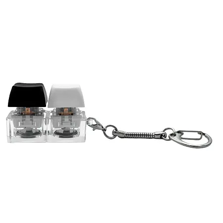 Брелок KeyDuo с LED подсветкой (фонарик), чёрно-белый