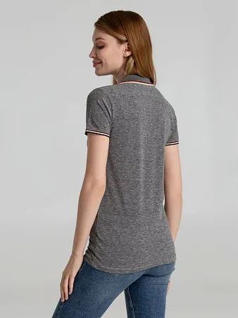 Рубашка поло женская PANAME WOMEN, черный меланж