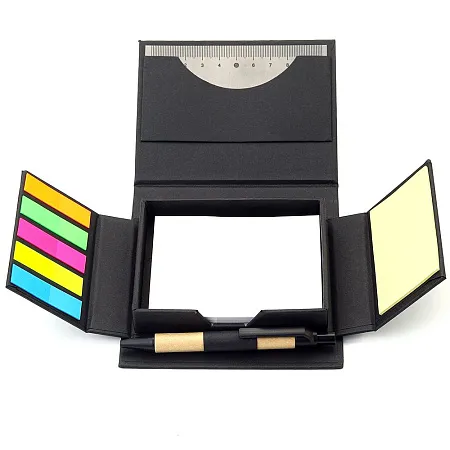 Набор для записей со стикерами Notora, черный