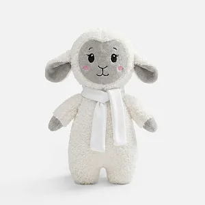 Мягкая игрушка Beastie Toys, овечка с белым шарфом
