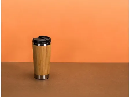 Термокружка Stem с бамбуковым корпусом