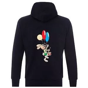 Толстовка с капюшоном Gourji "Ну, погоди" черная L