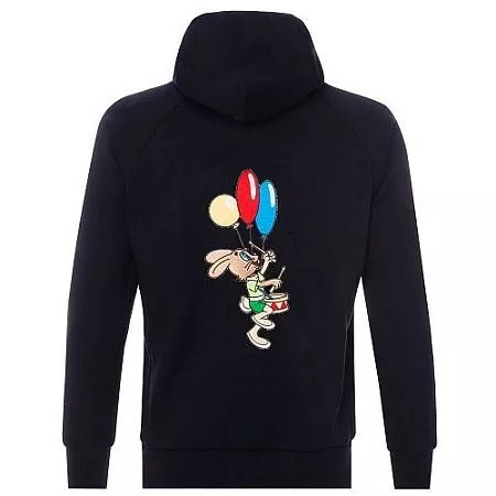 Толстовка с капюшоном Gourji "Ну, погоди" черная L