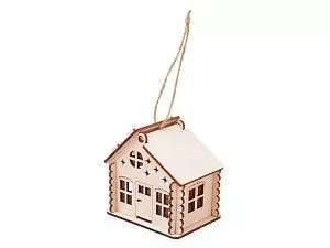 Деревянная подвеска на елку с подсветкой Lumihut