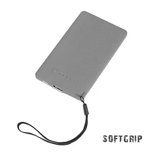 Зарядное устройство "Камень" с покрытием soft grip, 4000 mAh в подарочной коробке, черный #