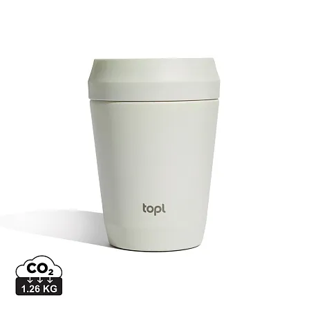 Термостакан Topl из переработанной стали с крышкой 360°, 235 мл