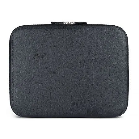 Папка для документов Gourji "Спасская башня" 35х27х3 синяя кожа