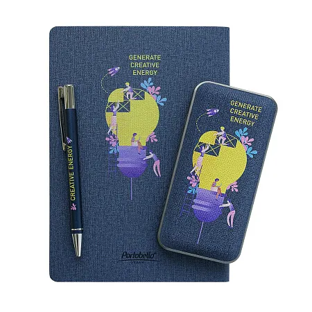 Ежедневник Portobello Trend, TWEED, недатированный, синий(АВИА)