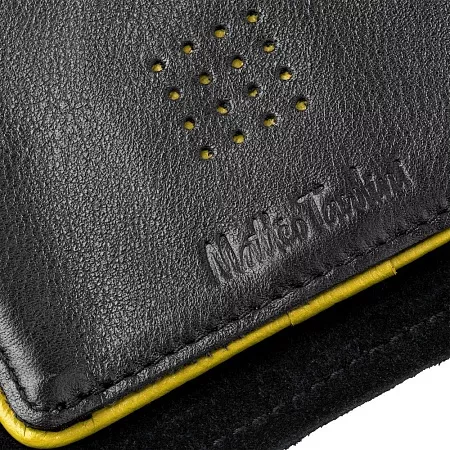 Кошелек Partinico, черный с оранжевым