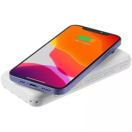 Внешний аккумулятор OMNI QI 10000 мАч, черный