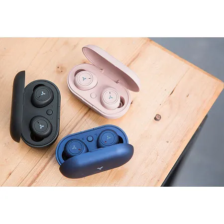 Беспроводные наушники Accesstyle Denim TWS Pink, розовые