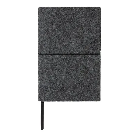 Блокнот в мягкой обложке из переработанного фетра (стандарт GRS), А5