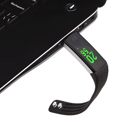 Смарт браслет Life Style, цв.дисплей, измер.темп.тела, синий