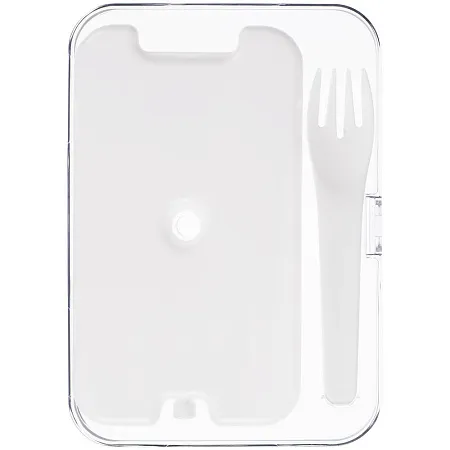 Ланчбокс Cibus с аккумулятором холода, белый с черным