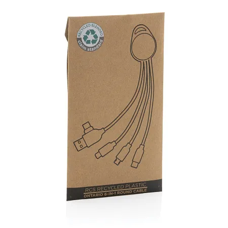 Круглый кабель Ontario 6-в-1 из переработанного пластика RCS