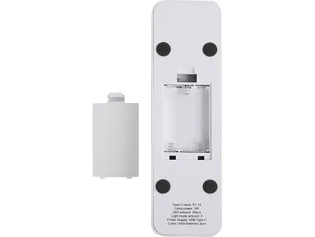 Складывающая настольная лампа с подставкой для телефона Stack N, 3 Вт