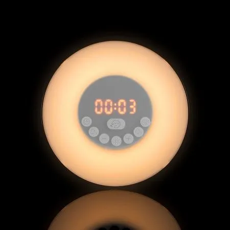 Лампа-колонка со световым будильником dreamTime, ver.2, белая