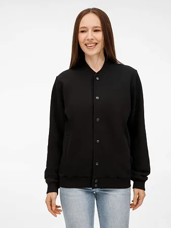 Бомбер унисекс Nuppu, черный