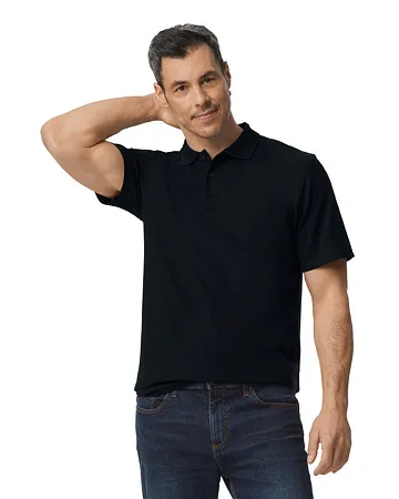 Футболка поло SOFTSTYLE ADULT DOUBLE PIQUE, БЕЛЫЙ S