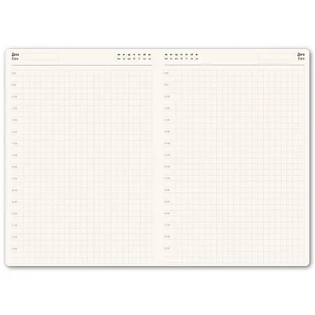 Ежедневник недатированный Tony, А5, глубокий синий, кремовый блок в клетку