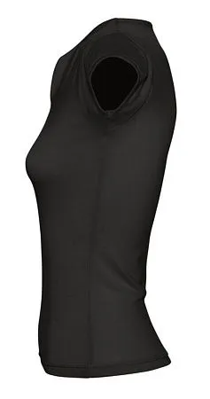 Футболка женская с оригинальным V-обр. вырезом MINT 170, белая