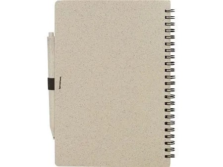 Блокнот А5 Toledo M с обложкой из пшеницы и пластика и шариковой ручкой