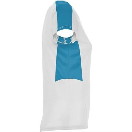 Спортивная футболка SUZUKA женская, белый/бирюзовый