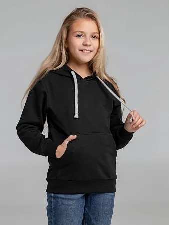Толстовка с капюшоном детская Kirenga Kids, серый меланж