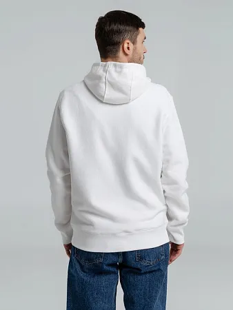 Толстовка с капюшоном на молнии унисекс King, белая