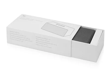 Портативная колонка Bar со стереодинамиками, soft touch