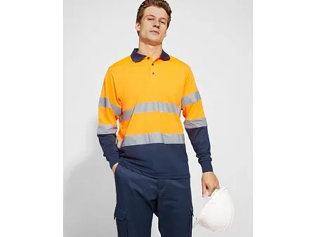 Рубашка поло со светоотражающими полосами Polaris с длинным рукавом, мужская