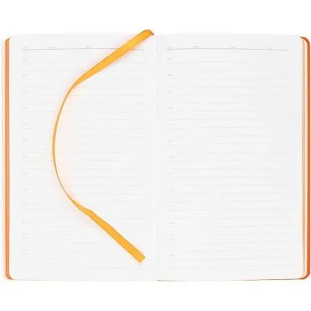 Ежедневник Duplex, недатированный, белый с желтым